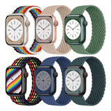 6 Correas Elásticas Para Apple Watch Iwatch Ultra Se 9 8 7 6