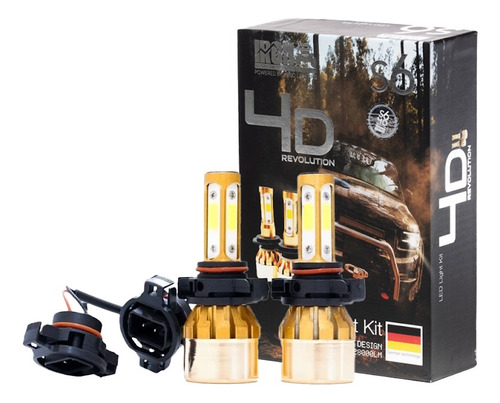 Kit Faros Led 4 Lados Caras S6 4d Foco H7 H11 9005 9006 Auto