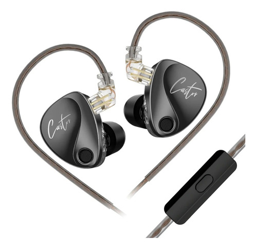 Auriculares Kz Castor Bass Version Con Switch Con Microfono