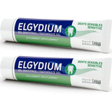 Pack 2 Elgydium Dientes Sensibles Gel Pasta Dental 75ml