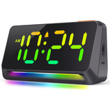 Dynamic Rgb Clock - Reloj Despertador Extra Fuerte Para Dorm