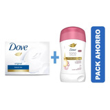 Pack 1 Jabon Dove Original + 1 Desodorante Barra Dove Tono