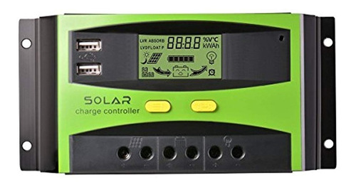 Controlador Solar 30a 12/24v, Display Lcd