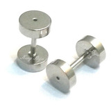 Alargadores Falsos Aço Inox 6mm Para Furo De Brinco 2 Unid.!