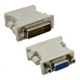 Adaptador Dvi 24+5 Pinos Macho Para Vga 15 Pinos Femea