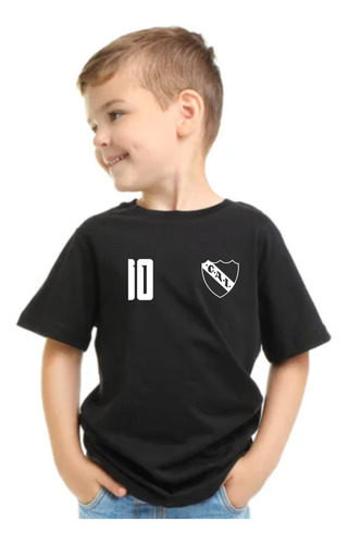 Camiseta Independiente Niño Con El Nro Delantero Que Elijas!
