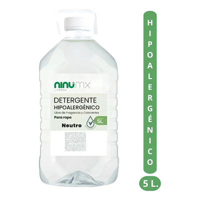 Detergente Líquido Hipoalergénico Ninu.Mx Lavandería 5L Apto Pieles Sensibles | MercadoLibre