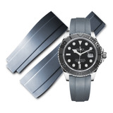 Correa Gris 20mm Oysterflex Compatible Rolex Yatch Master