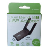 Adaptador Wifi Dual Band 1200mb 2.4/5ghz Wireless 5g Usb 3.0