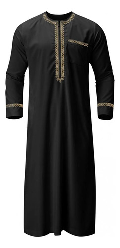 Camisas Kaftan Thobe Muslim De Manga Larga Para Hombre, Casu
