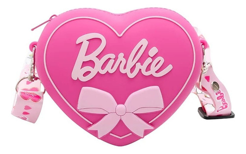Monedero Crossbody De Silicon Barbie Forma De Corazón