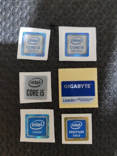 Adesivos De Processador Intel I3, Pentium, Amd.