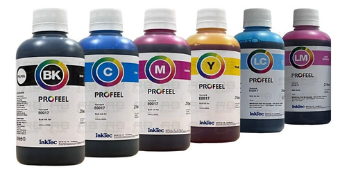 Tinta L8050 L805 L850 L1800 Inktec Profeel E0017 6x250ml