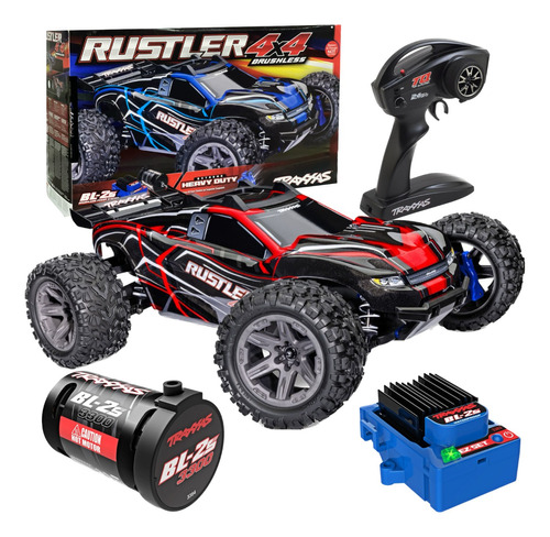 Carro De Control Remoto Traxxas Rustler 4x4 Brushless Bl-2s