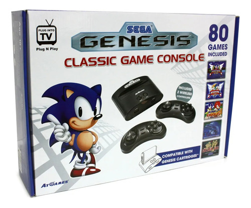 Sega Genesis Americano Novo Atgames Licenciado Classic Game