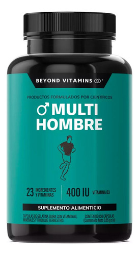 Multivitaminico Hombre 23 Ingredientes Vitamina D3 150 Caps