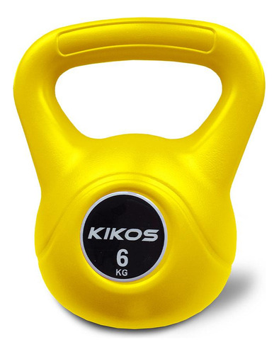 Kettlebell Kikos Cement Ps 6kg Cor Amarelo