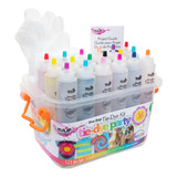 Kit Tie Dye + Caja Almacenadora Con 123 Piezas