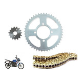 Kit De Arrastre Sprocket Cadena Dorada Italika 170z