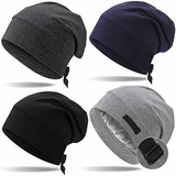 Gorro Para Regadera - 4 Pieces Satin Lined Hair Cover Sleep 