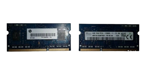 Hp Memoria Ram Portatil Ddr3l Pc3l-12800s (2 Modu X 4gb C/u)