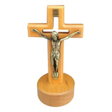 (a) Cruz De Mesa De Madera Con Soporte Magnético, Crucifijo,