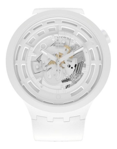 Reloj Swatch Unisex Bioceramic C-white Sb03w100