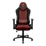 Cadeira De Escritório Aerocool Knight Gamer Ergonômica  Vermelha Com Estofado De Aerosuede