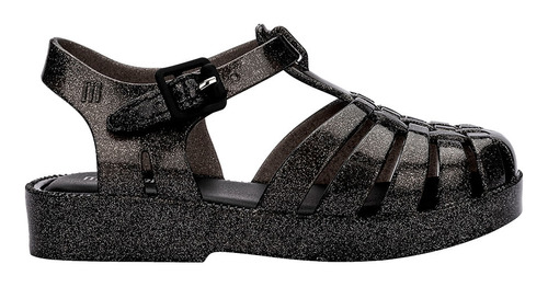 Mini Melissa Possession Shiny Baby Preto Gliter 33522