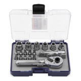 Caja Set Juego Boca Llave Tubo Crique Kit Torx Ph 1/4 Bremen