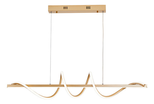 Lustre Pendente Led 45w 3 Em 1 Moderno Sala Quarto Preto