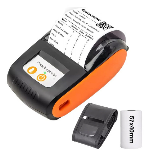 Impresora Térmica De Tickets Inalámbrica 58mm Con Funda