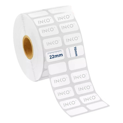 10 Rollo Etiqueta Térmica 22x16 Mm con 1,000 etiquetas p\u002Frollo color blanco para etiquetar Productos, precios, inventarios,mercancia y mucho mas INKO | Envío gratis