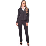 1 Conjunto Social(blazer+caça)+2 Camisete Social Fem Mlonga