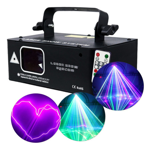 Raio Laser Projetor Holografico Rgb 500mw Dmx