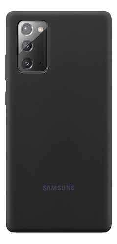 Funda De Silicona Original Para Samsung Note 20 Negro 