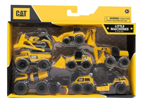 Mini Maquina Caterpillar Pack X8 Grua Camion Pce 338 Bigshop