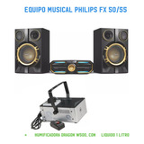 Equipo Musica Philips Fx +1 Maq Humo W500 Pack Party