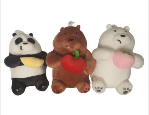 3 Peluches Osos Escandaloso Panda Polar Pardo M Envío Gratis