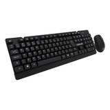 Kit Teclado E Mouse Wireless C3 Tech K-w11bk