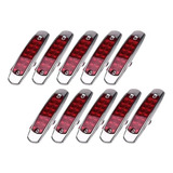 10 Pcs Foco Luz Lateral Led Bi-volts Trocha Borde Metálico