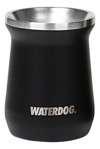Mate Termico Waterdog Acero Inox. Zoilo 160ml Color Negro