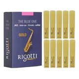 Caixa De Palheta Rigotti Para Sax Tenor - Gold