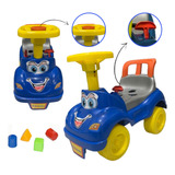 Triciclo Motoquinha Brinquedo Para Bebê Azul E Amarelo 