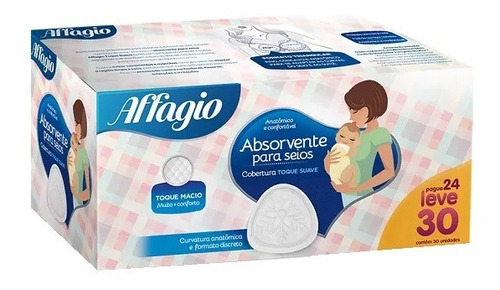 Absorvente De Seios Affagio - 30 Unidades