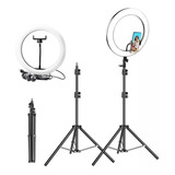 Ring Light Anel De Luz Led 12  30cm Tripé Grande 2,1 Metros