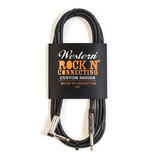 Cable Instrumento Guitarra Bajo Western 3mts Recto Angulado