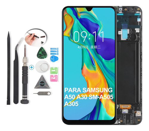 Pantalla Lcd Para Samsung A50 A505 / A30 A305 Con Marco 