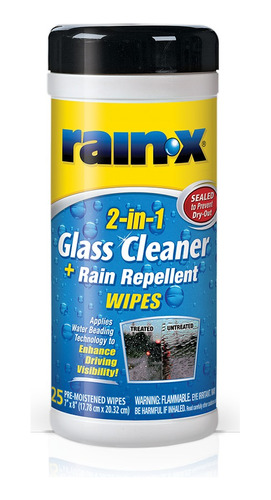 Limpia Vidrios En Paño Rain X Vision Clara Y Repelencia 2en1