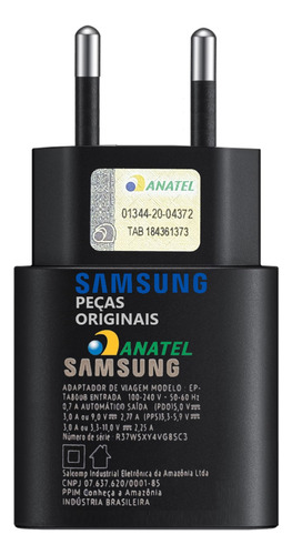 Fonte Original Samsung 25w Turbo S22 S21 S20 Plus Ultra A71